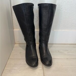 Aldo Black Leather Winter Boots